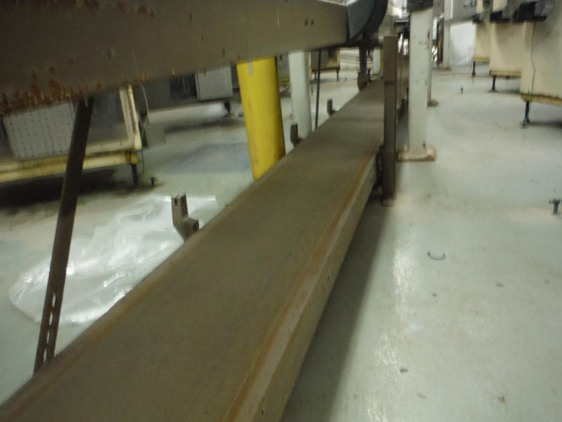 Mild steel 2 level power belt conveyor, 45 ft. x 12 in. wide. Rigging Fee: $250 - Image 10 of 12
