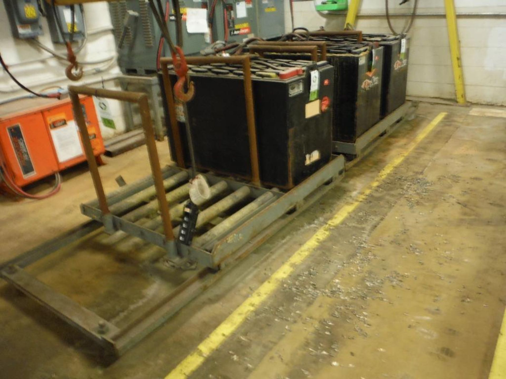 4-Station forklift battery rack. Rigging Fee: $150 - Image 4 of 5