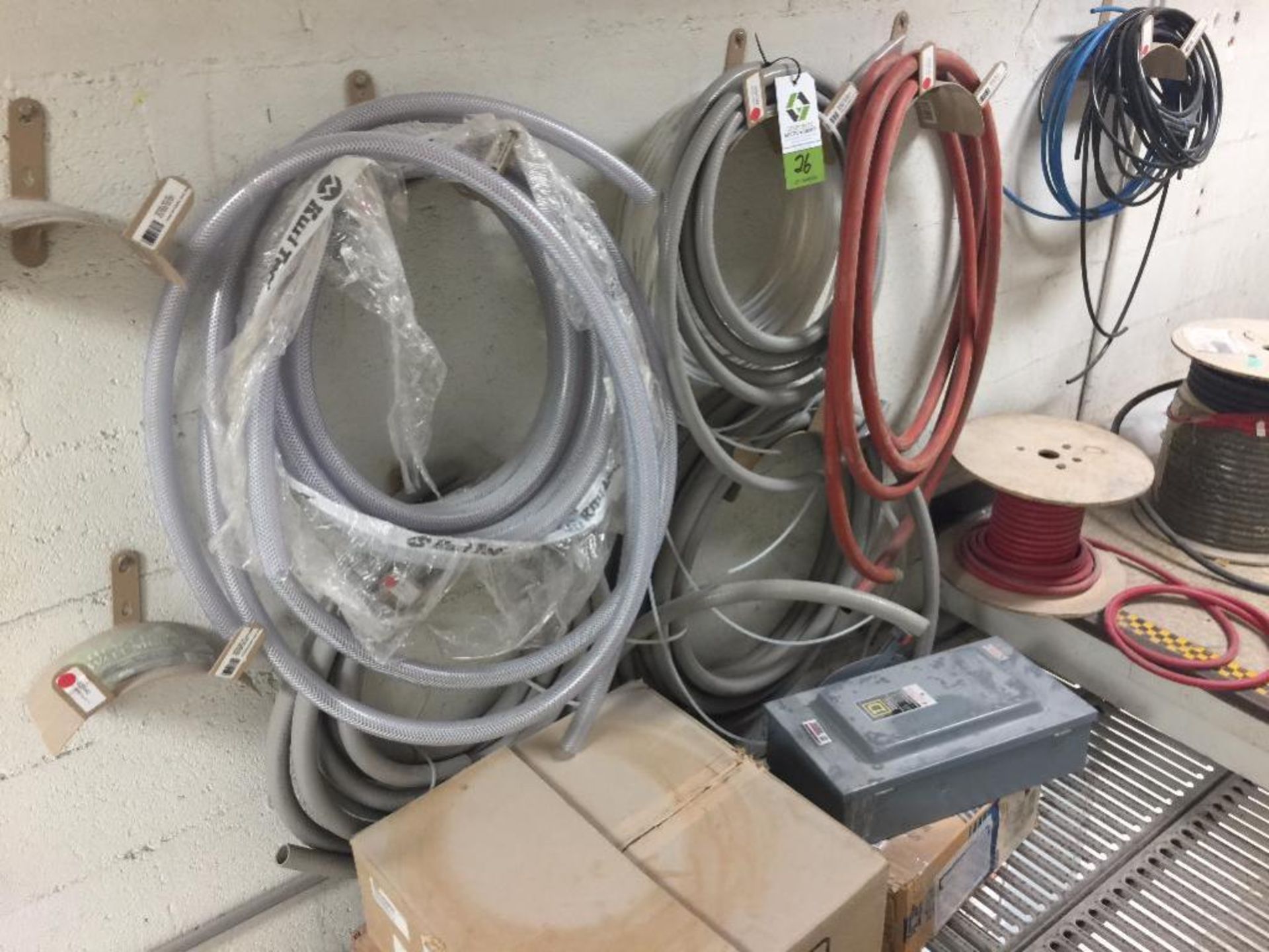 Misc. conduit, hose, and electrical disconnects. Rigging Fee: $150 - Image 2 of 4