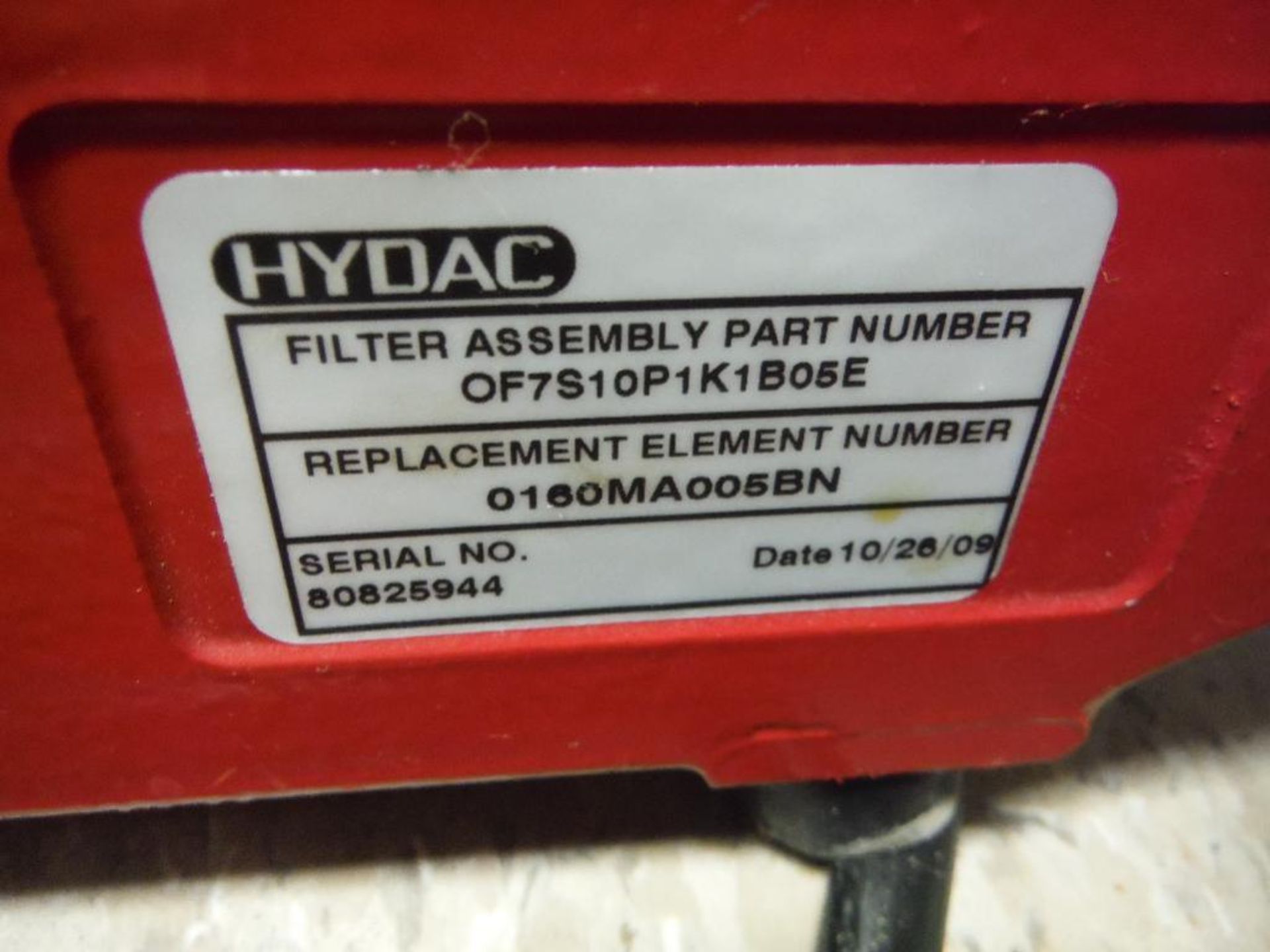 HYDAC electric fluid transfer pump and filter. (EACH). Rigging Fee: $50 - Image 3 of 3