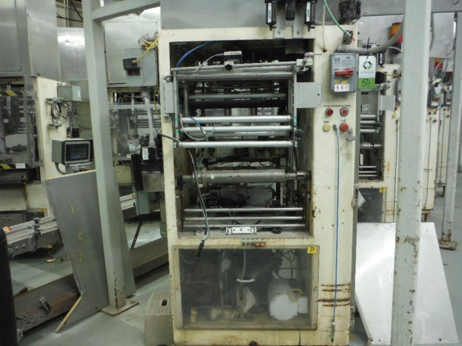 General Packaging Equipment vertical 2-up former/fill/seal/bagger, 15 in. jaw. No filler. Rigging Fe