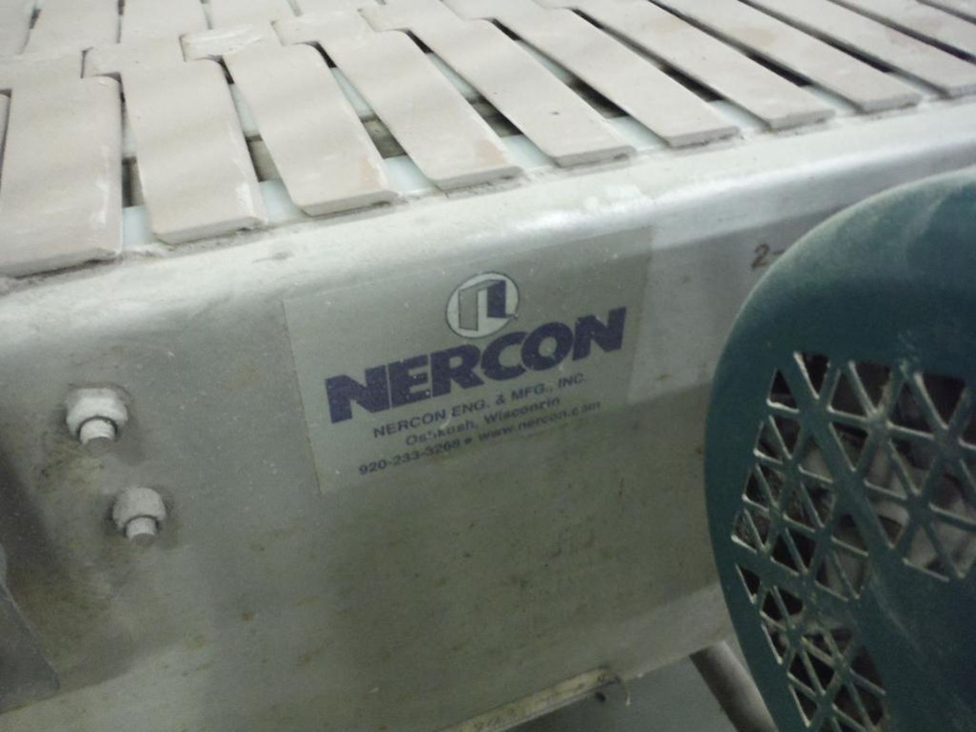 Nercon SS 90 degree turn conveyor, 60 in. x 24 in., 12 in. wide belt.. Rigging Fee: $150 - Image 4 of 6