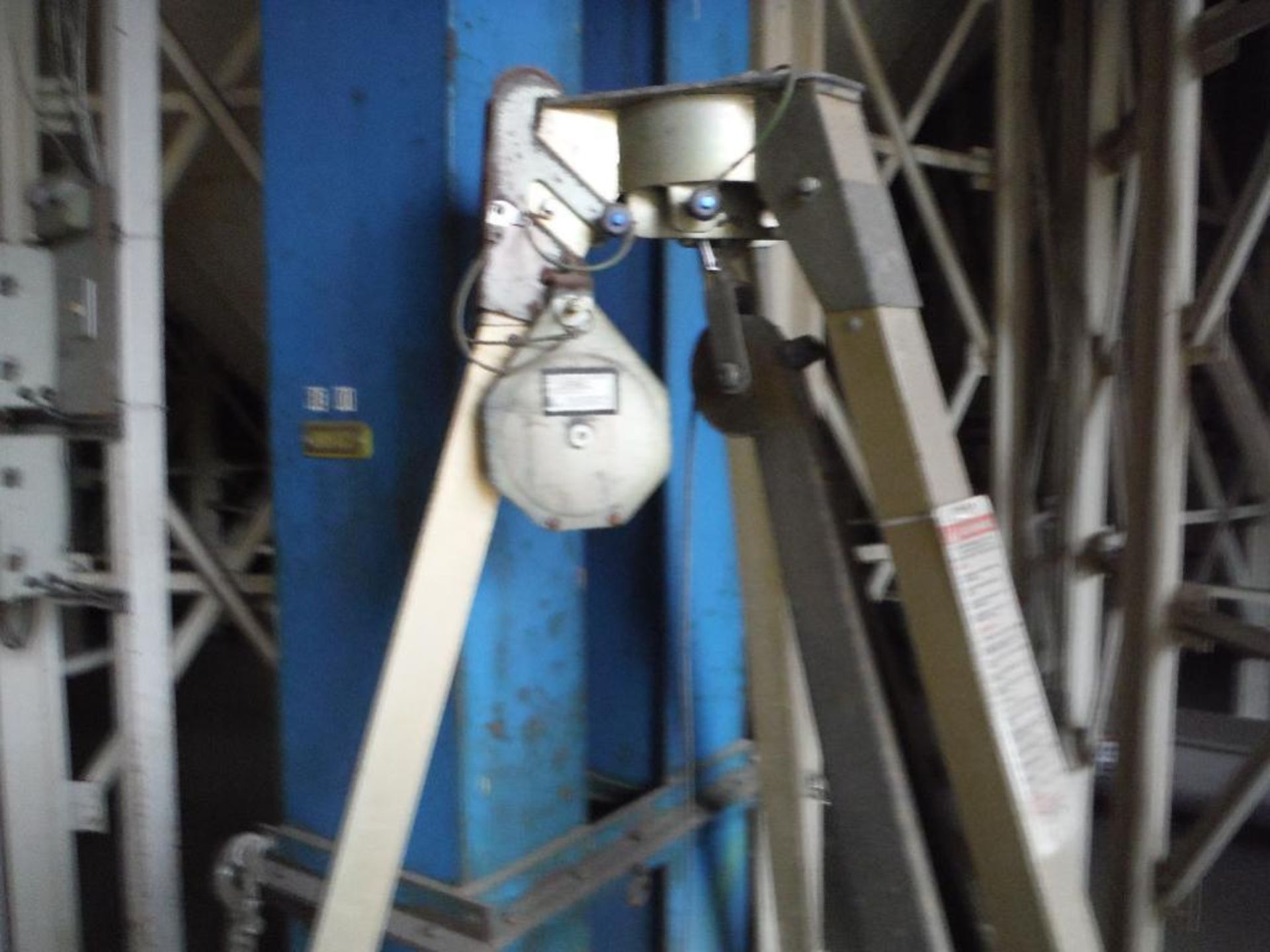 Contents of bulk storage silo building, including (4) mild steel cone bottom holding bins 18 ft. dia - Image 12 of 15