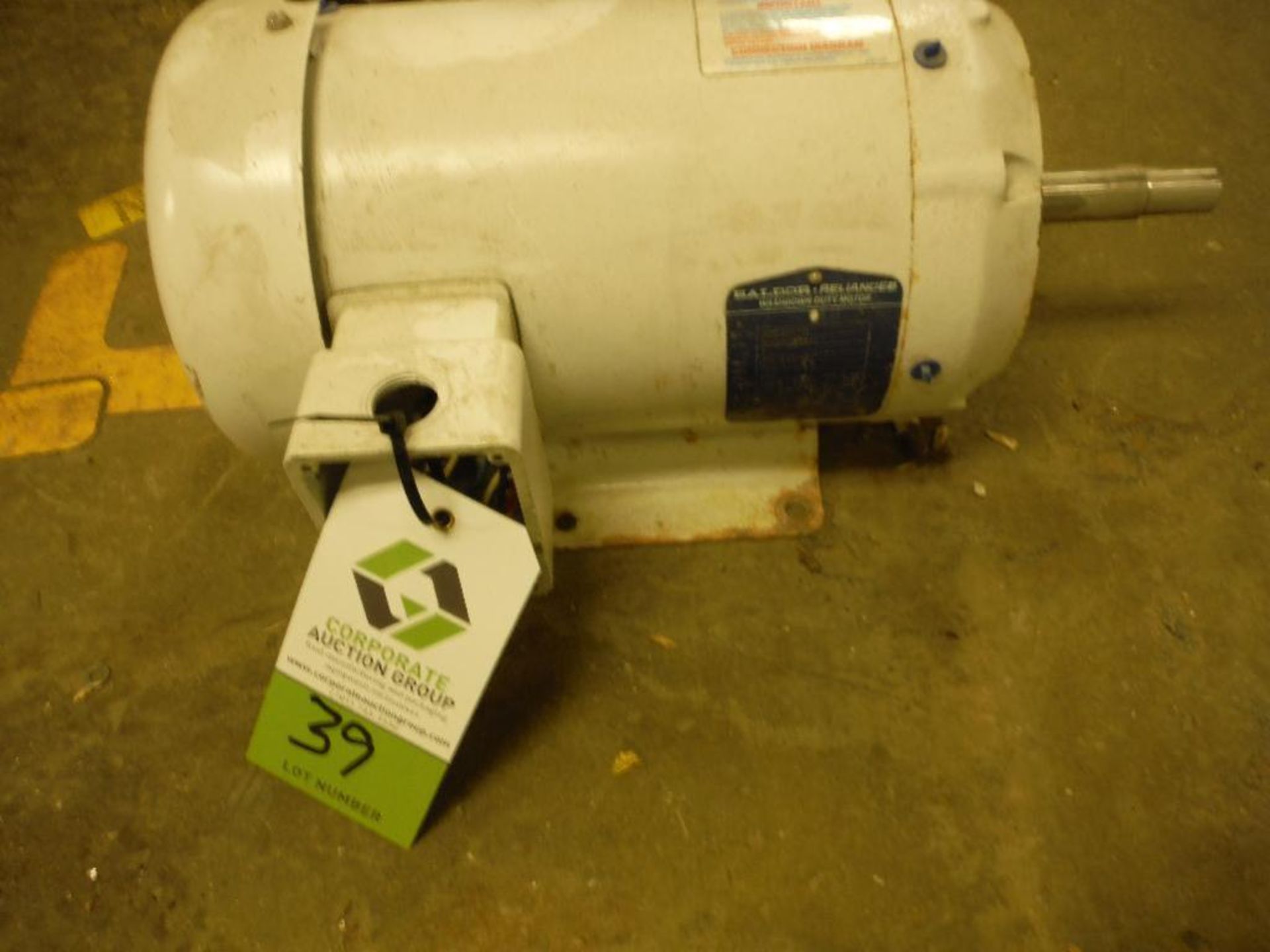 Baldor motor, 5 hp, 3 phase, frame 184JM, rpm 3450 . Rigging Fee: $25