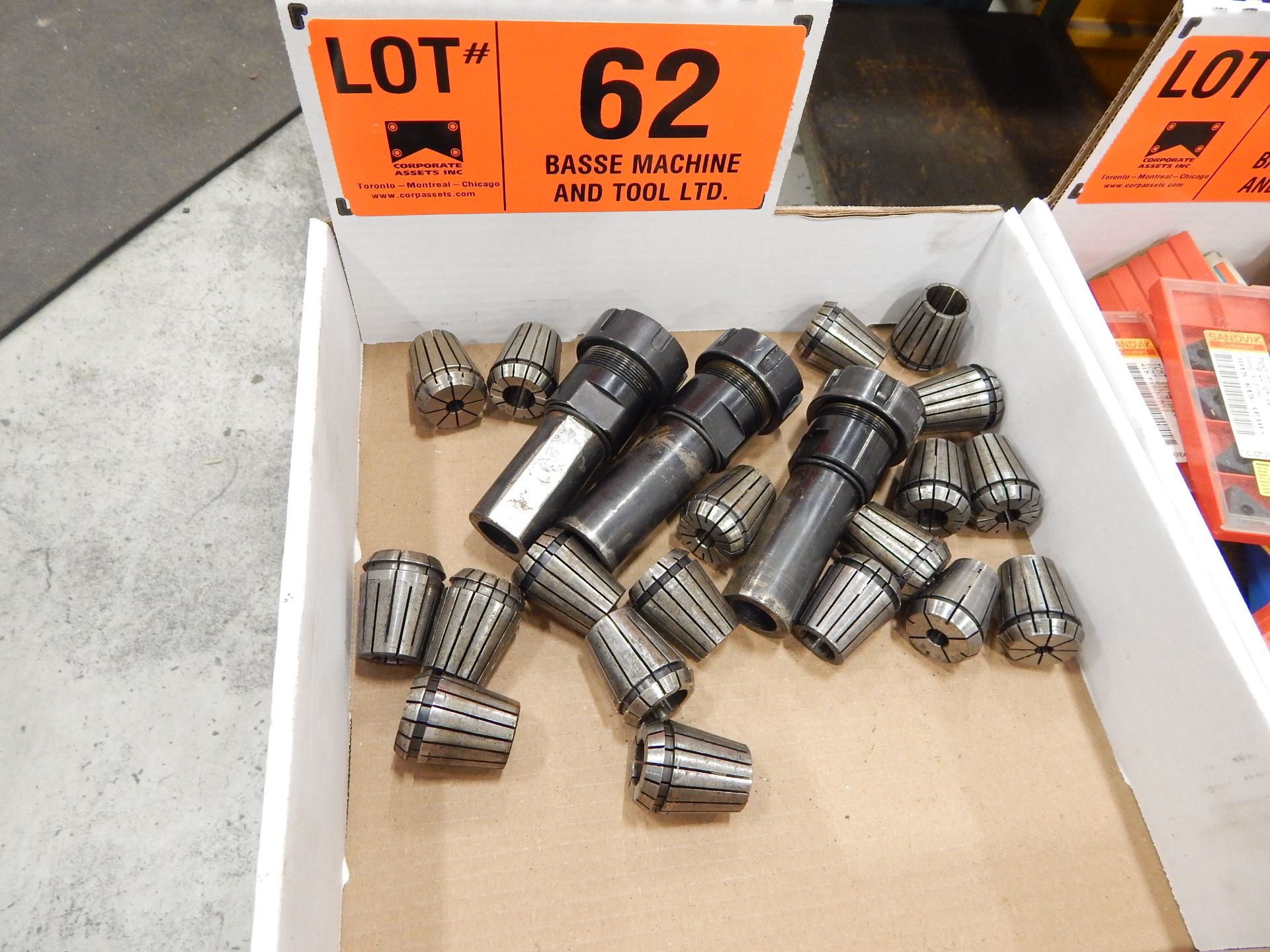 LOT/ COLLET TOOL HOLDER WITH COLLETS