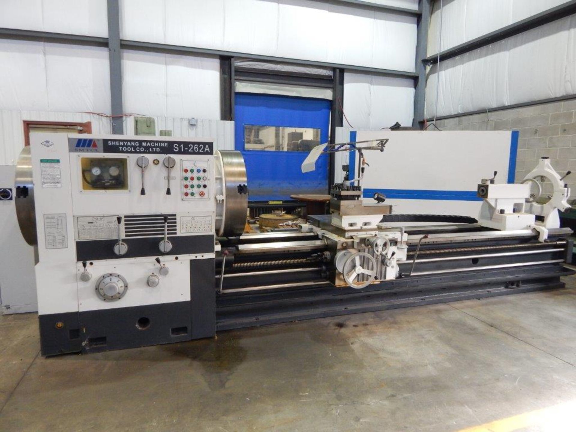 SMTCL (2012) S1-262A DUAL CHUCK HOLLOW SPINDLE PIPE THREADING ENGINE LATHE WITH 35.40" SWING, 118.