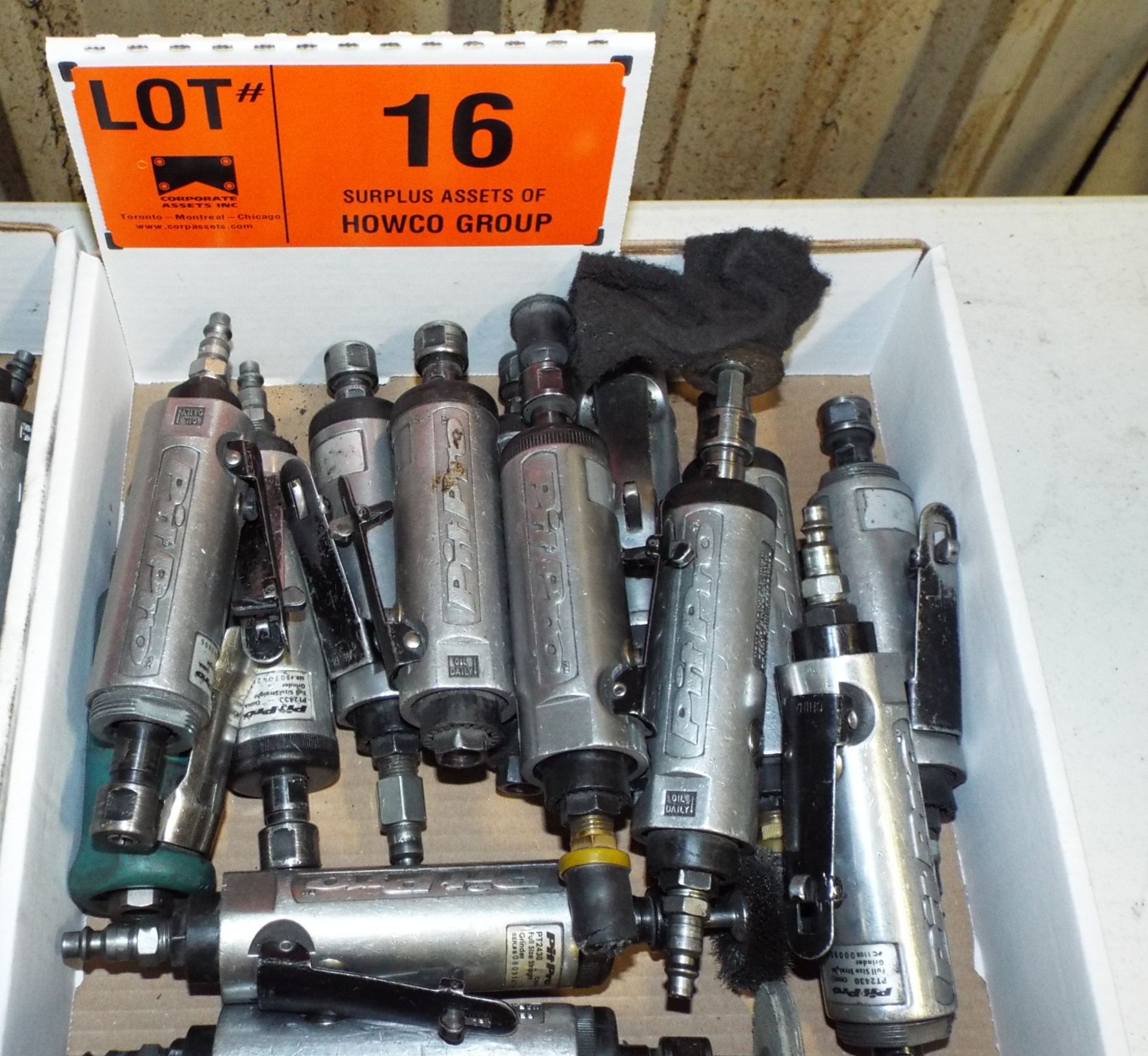 LOT/ PNEUMATIC DIE GRINDERS