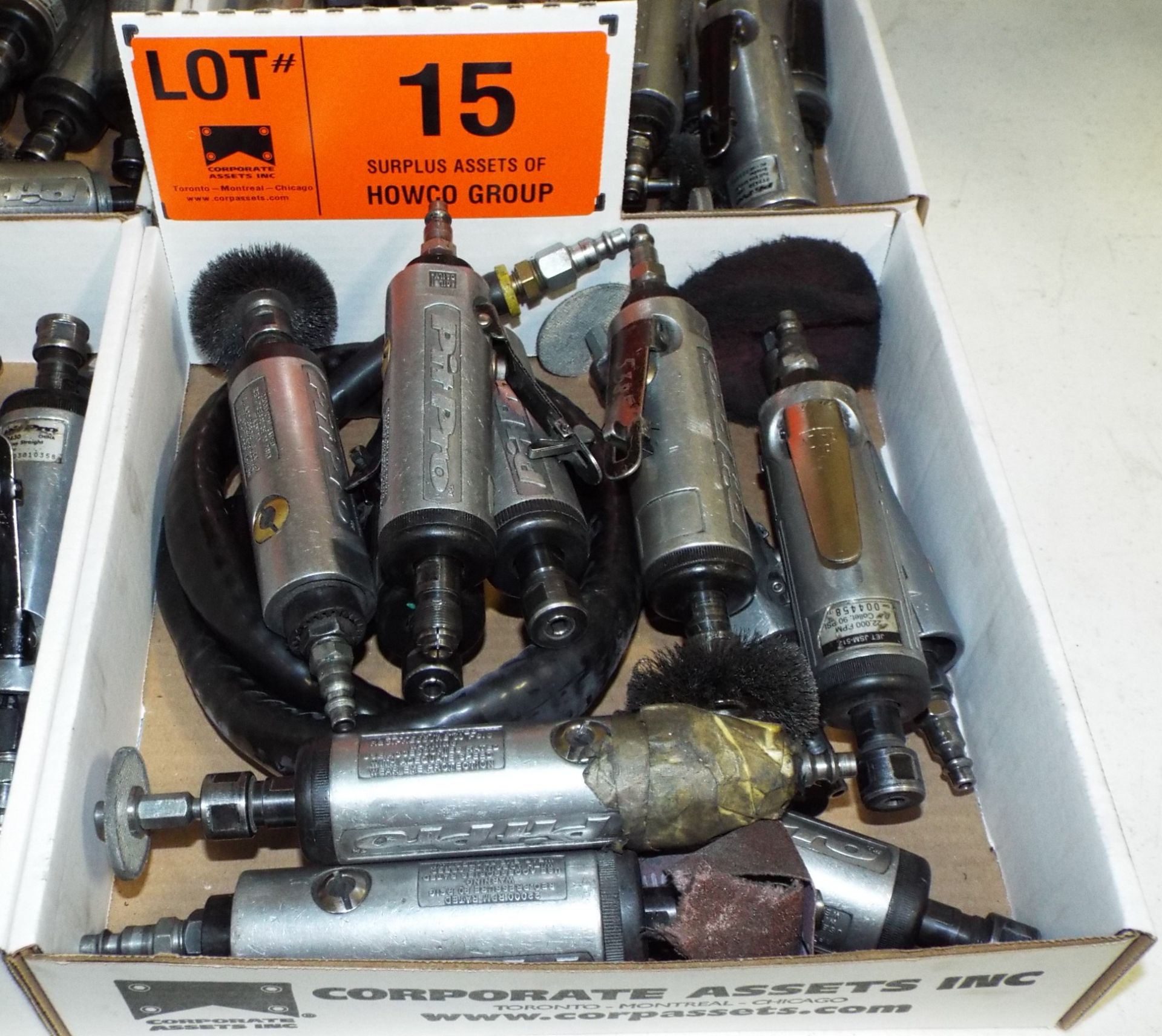 LOT/ PNEUMATIC DIE GRINDERS