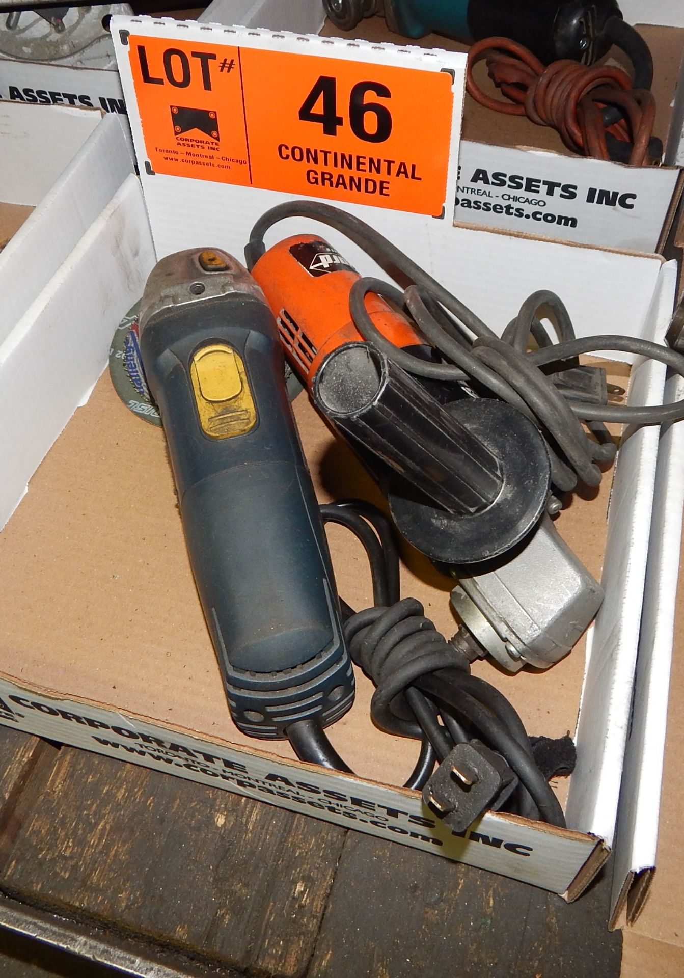 LOT/ ELECTRIC ANGLE GRINDERS