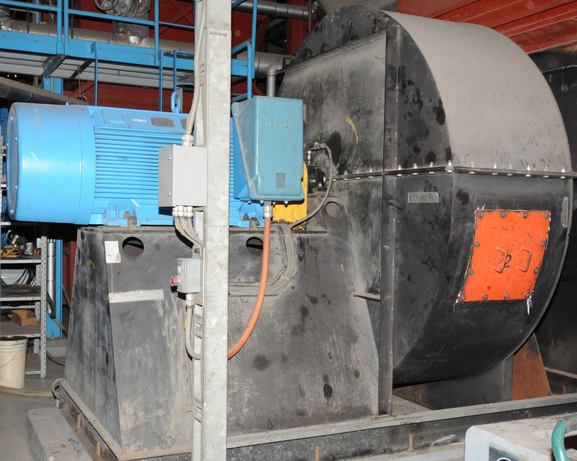 COVENT A60S-5425 CENTRIFUGAL FORCE DRAFT FAN WITH 73,300 ACFM MAX FLOW @ 1780 RPM, 100Â§F MAX