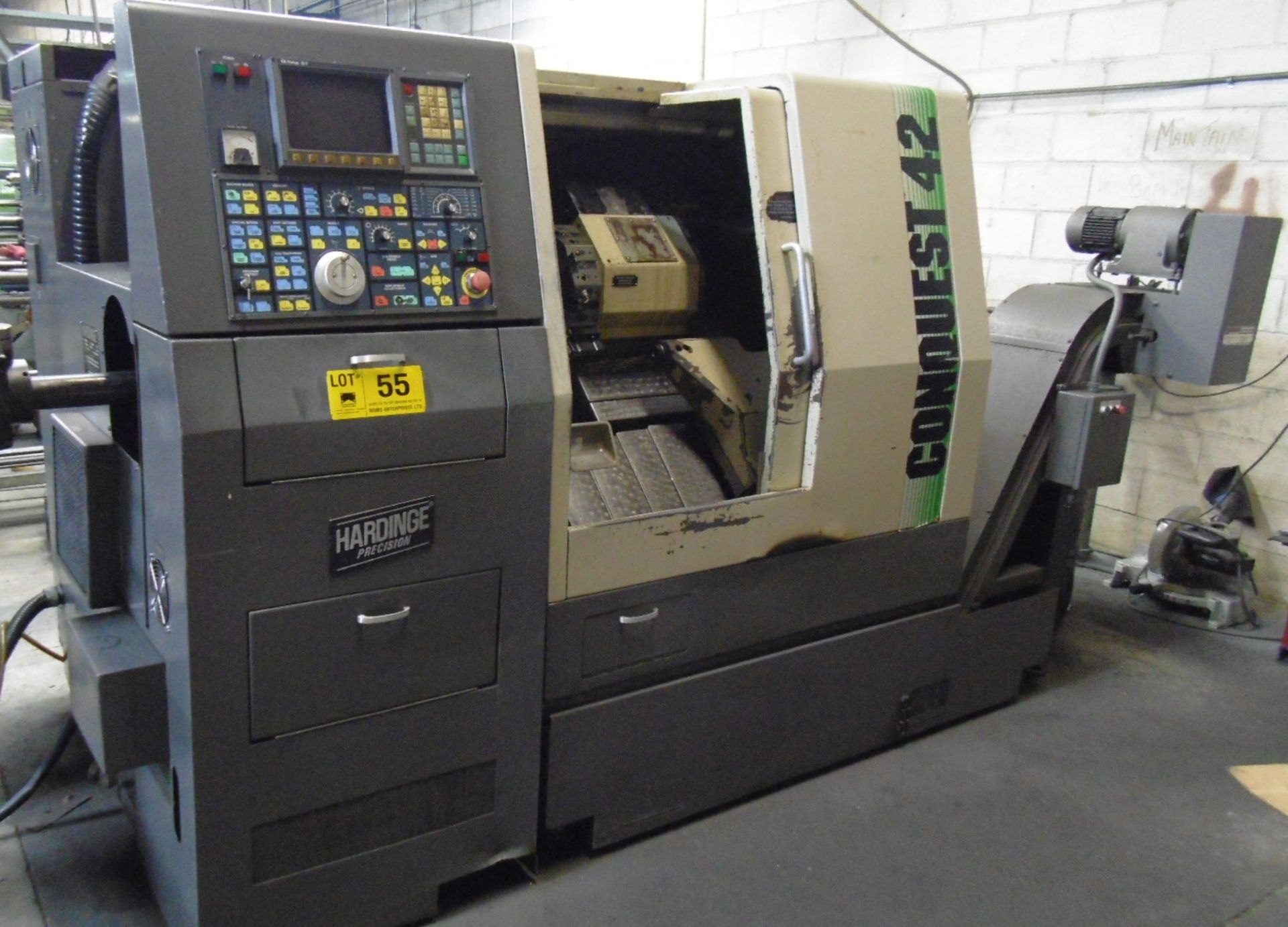 HARDINGE CS-42 CONQUEST CNC TURNING CENTER WITH FANUC SERIES OT CNC CONTROL S/N CS-211 (CI)