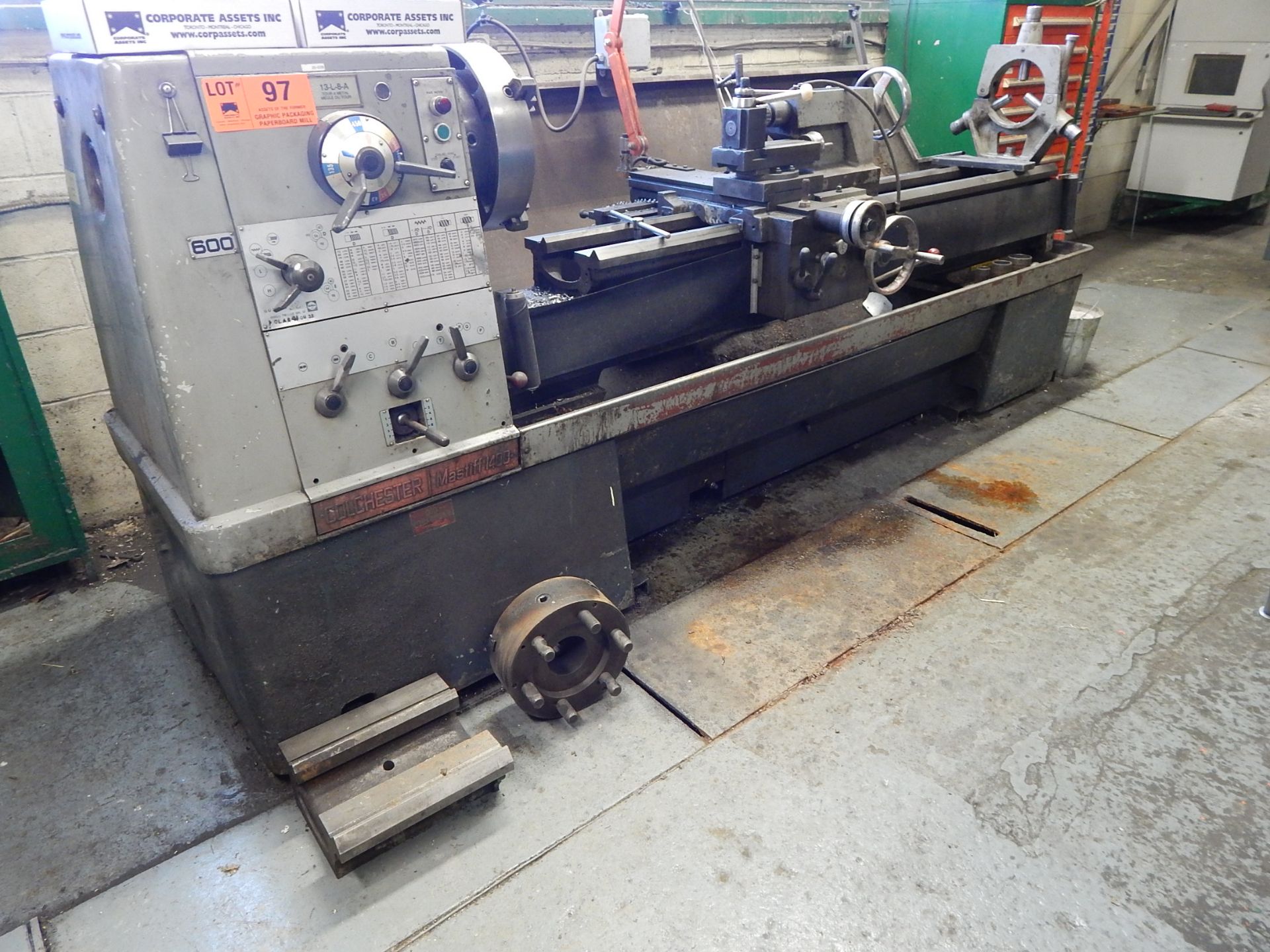 GOLCHESTER MASTIFF 1400 GAP BED ENGINE LATHE WITH 80" INBETWEEN CENTERS, 12" SPIN BED IN, 18" SPIN