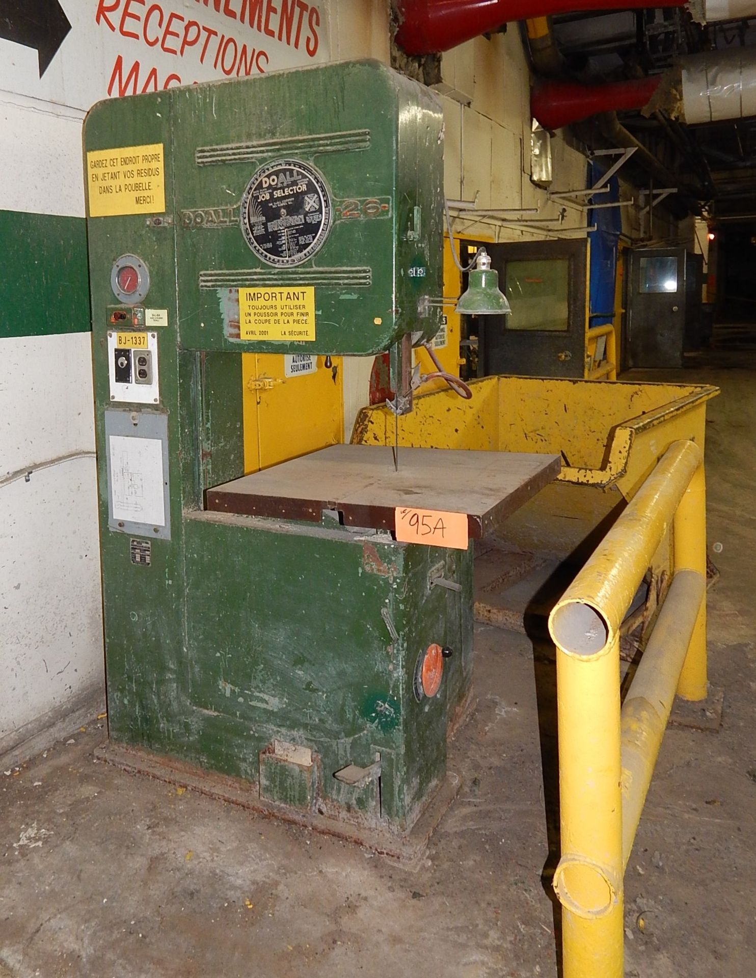 DOALL 26 HORIZONTAL BAND SAW (MAINTENANCE) (CI)�,