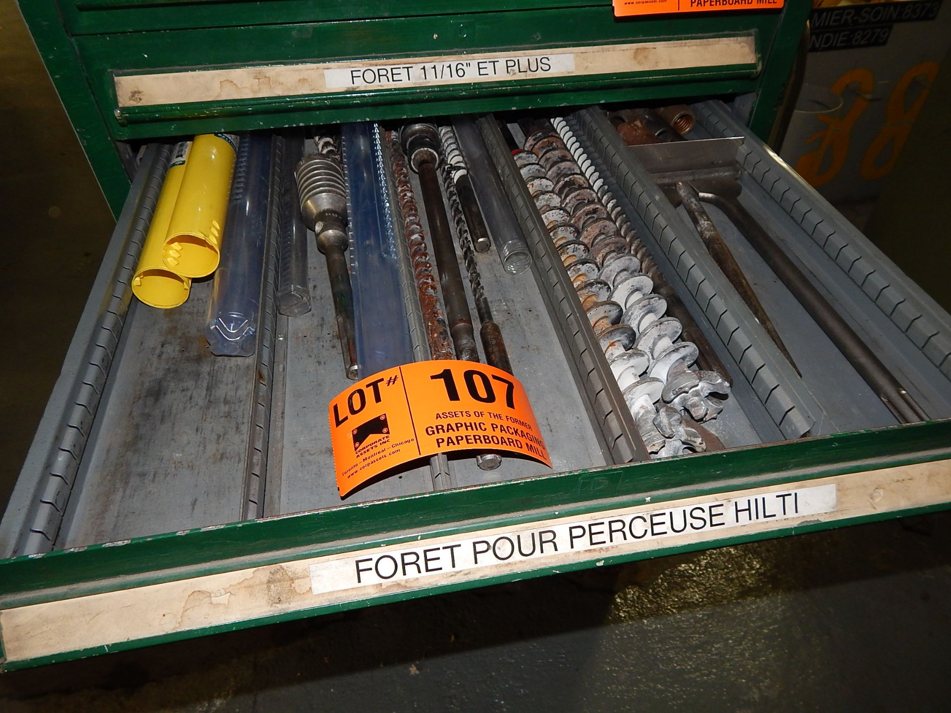 LOT/ CONTENTS OF DRAWER CONSISTING OF CONCRETE DRILLS (MAINTENANCE)