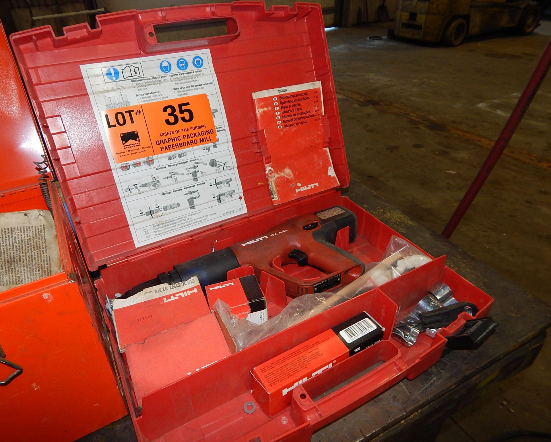 HILTI DX A41 CONCRETE NAILER (MAINTENANCE)