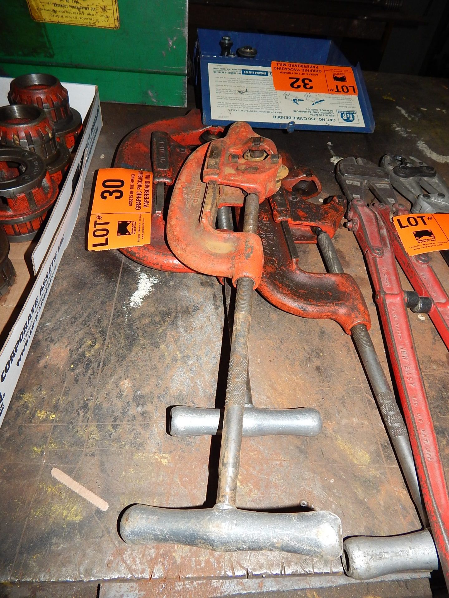 LOT/ RIGID PIPE CUTTERS (MAINTENANCE)