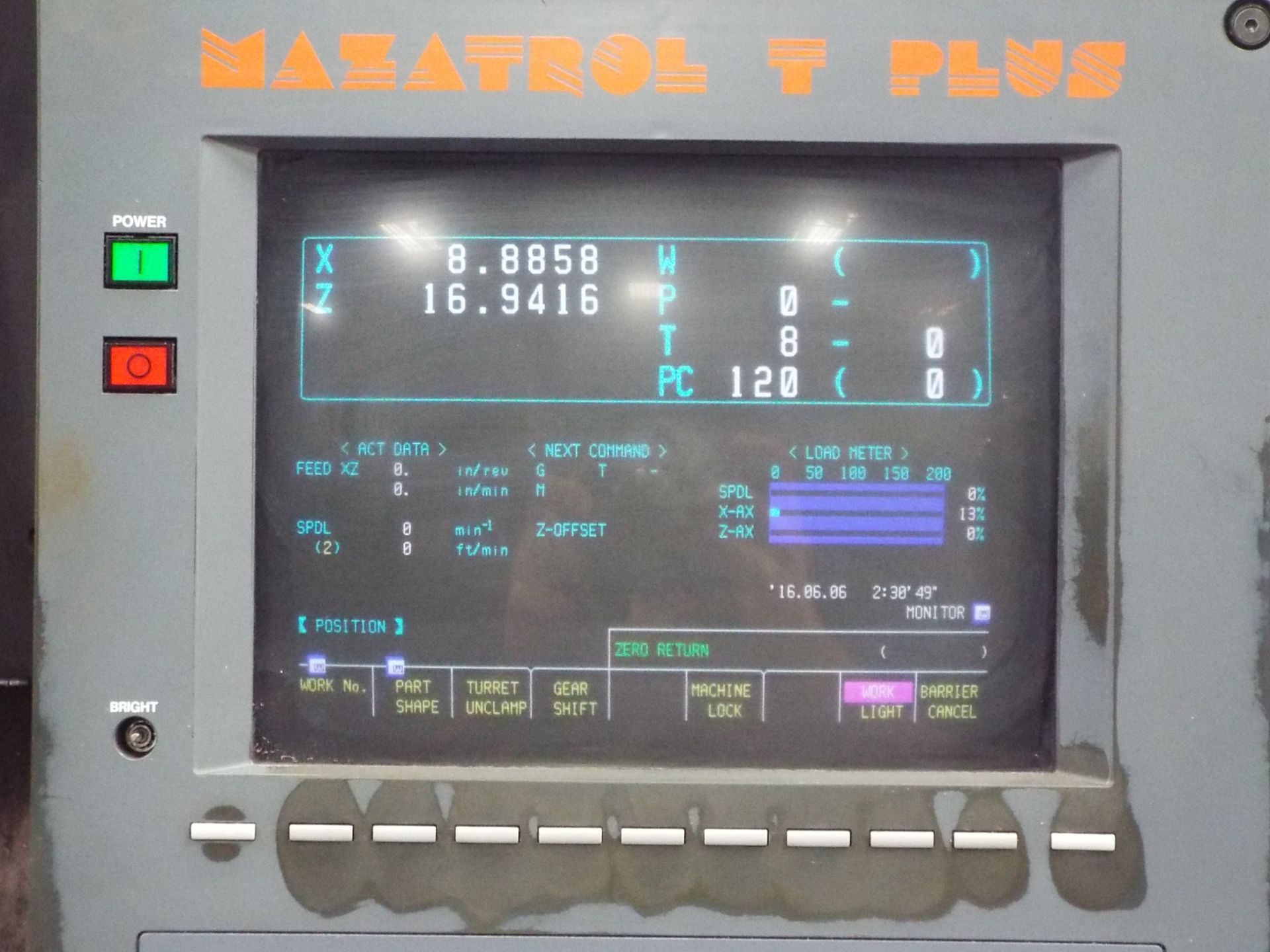 MAZAK SLANT TURN 50NX-2000U CNC TURNING CENTER WITH MAZATROL T-PLUS CNC CONTROL, 18" PNEUMATIC - Image 9 of 9