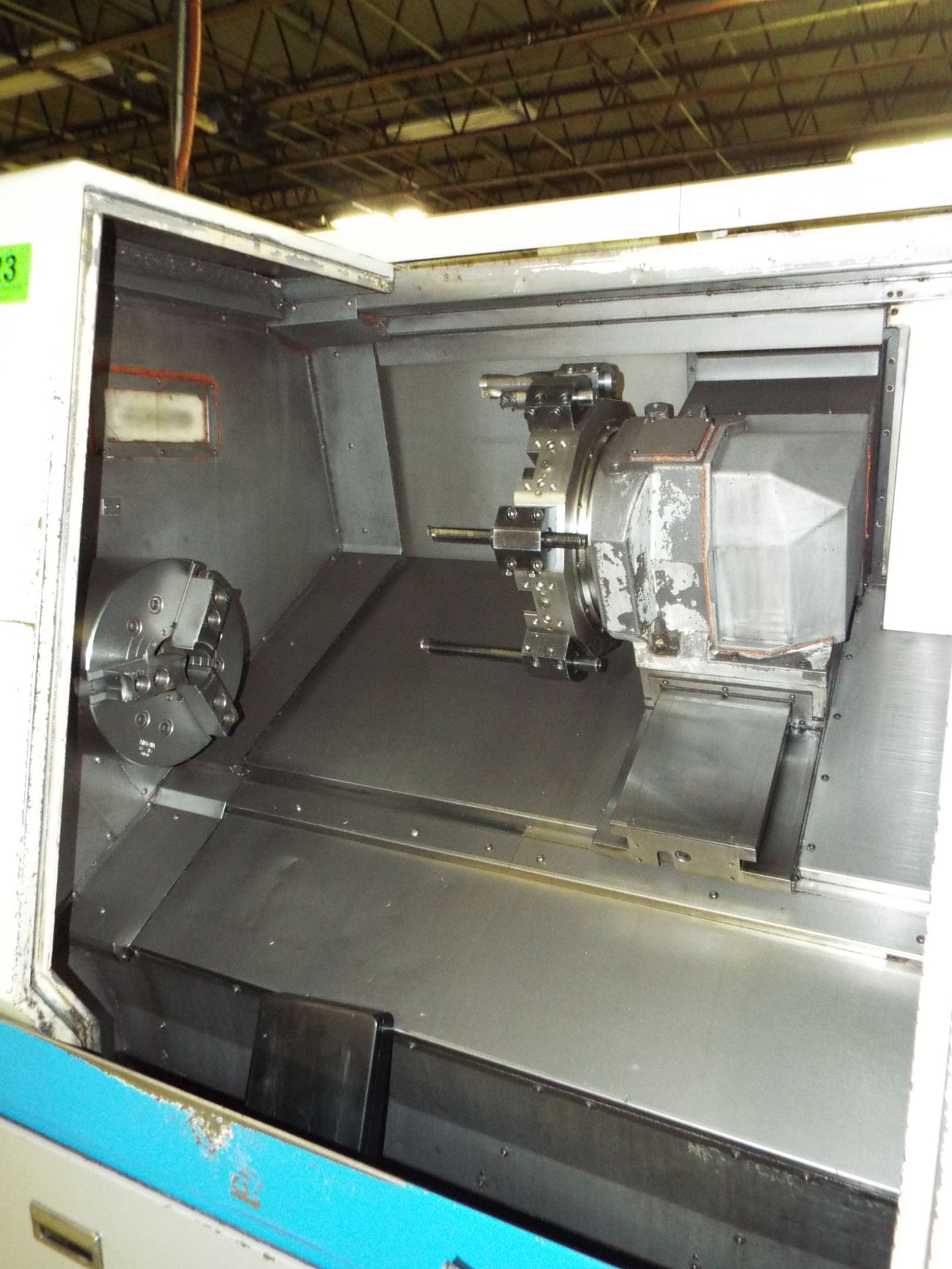 OKUMA (2002) SPACE TURN LB400 CNC TURNING CENTER WITH OKUMA OSP-E100L CNC CONTROL, 14" CHUCK, 24" - Image 4 of 9