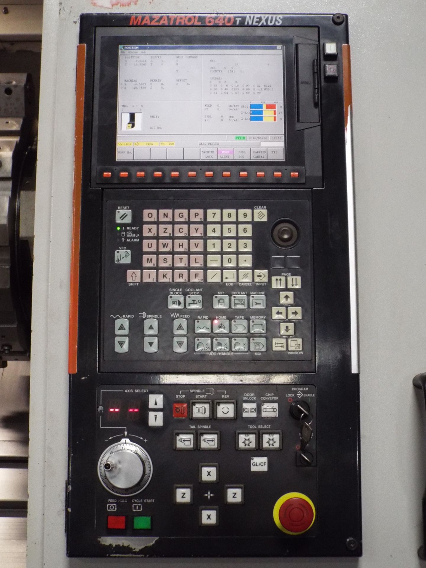 MAZAK (2006) QUICK TURN NEXUS 350 CNC TURNING CENTER WITH MAZATROL 640T NEXUS CNC CONTROL, 12" - Image 9 of 10