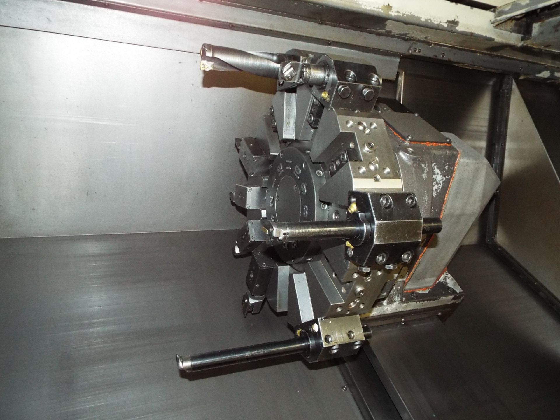 OKUMA (2002) SPACE TURN LB400 CNC TURNING CENTER WITH OKUMA OSP-E100L CNC CONTROL, 14" CHUCK, 24" - Image 6 of 9