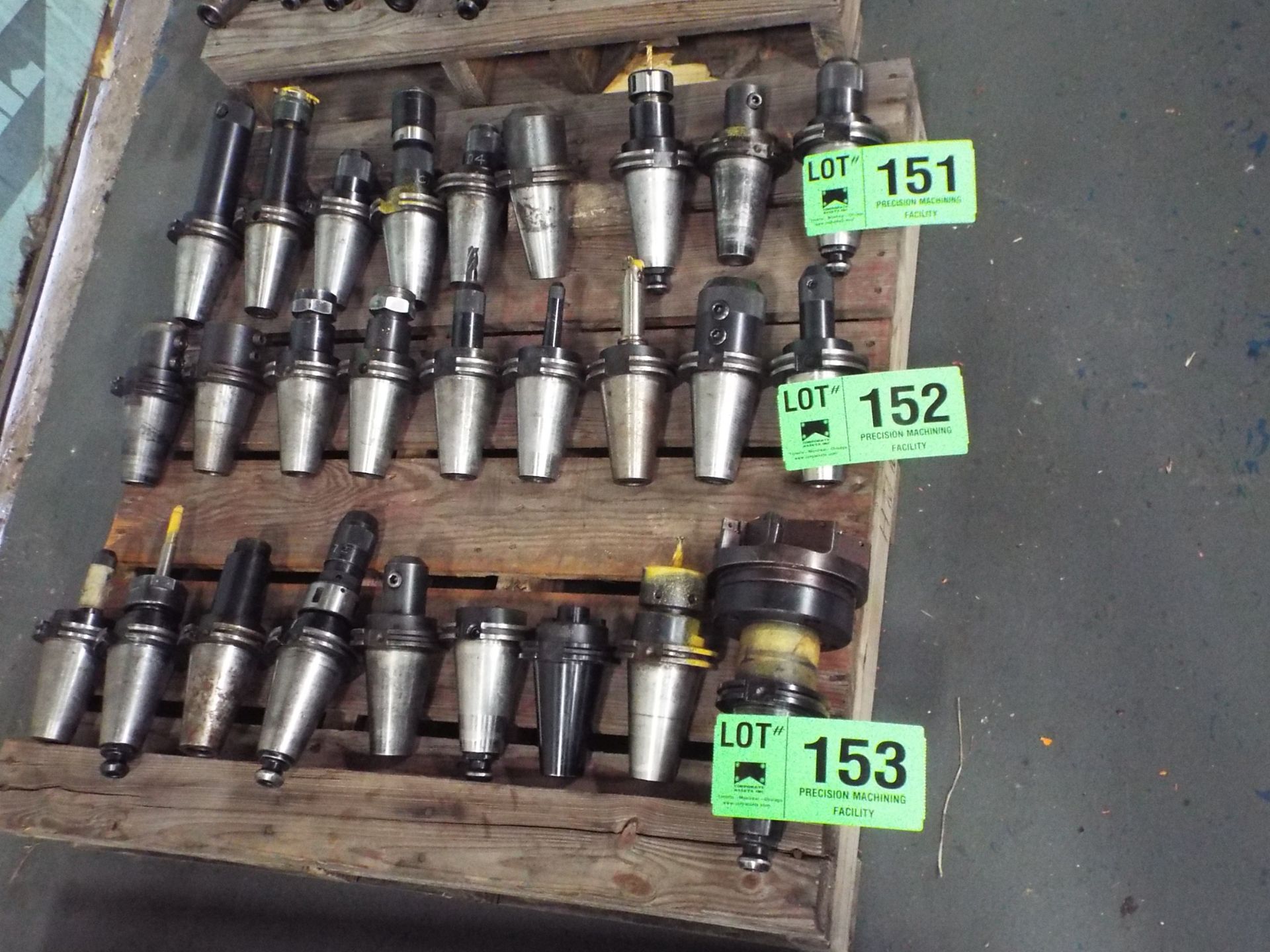 LOT (QTY9) / CAT 50 TOOL HOLDERS (LOCATED IN YORKTOWN, TX)