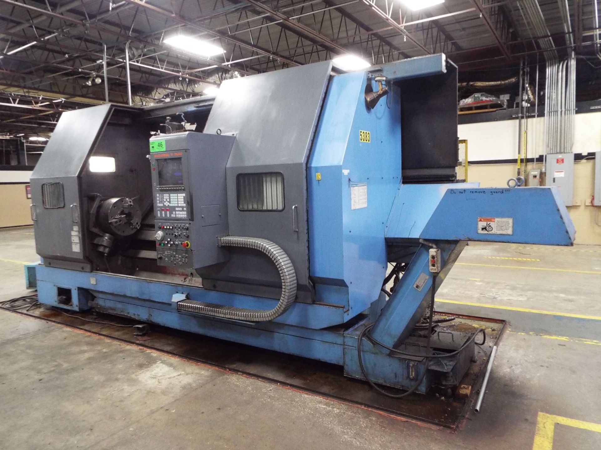 MAZAK SLANT TURN 50NX-2000U CNC TURNING CENTER WITH MAZATROL T-PLUS CNC CONTROL, 18" CHUCK, 31"