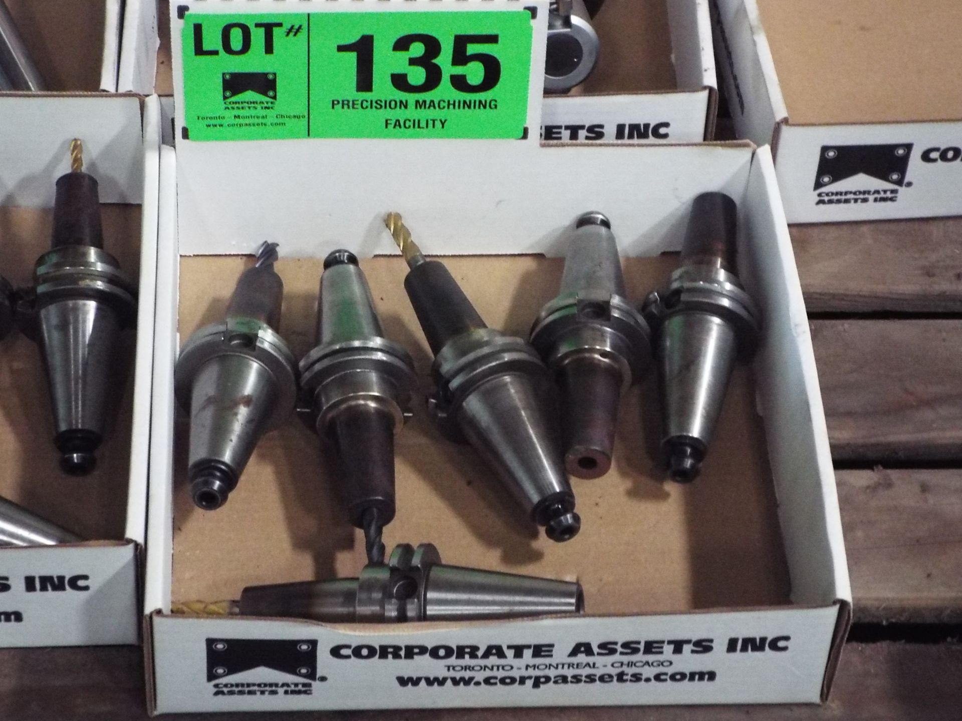 LOT (QTY6) / CAT 40 HEAT SHRINK TOOL HOLDERS (LOCATED IN YORKTOWN, TX)