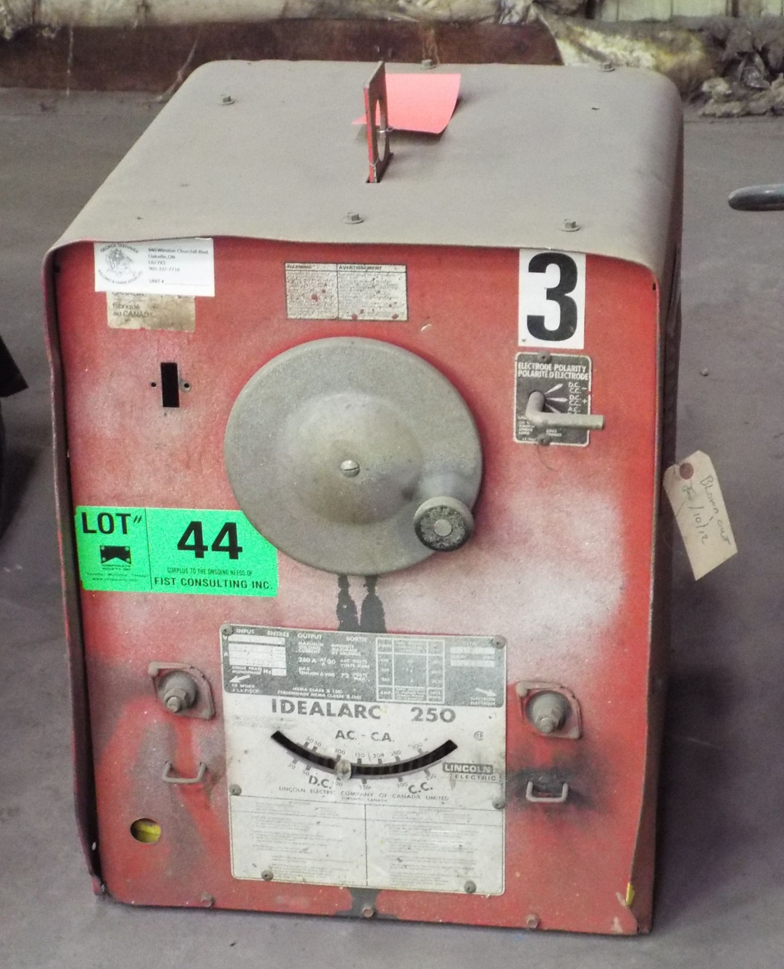 LINCOLN IDEALARC 250 AC-CA ARC WELDER