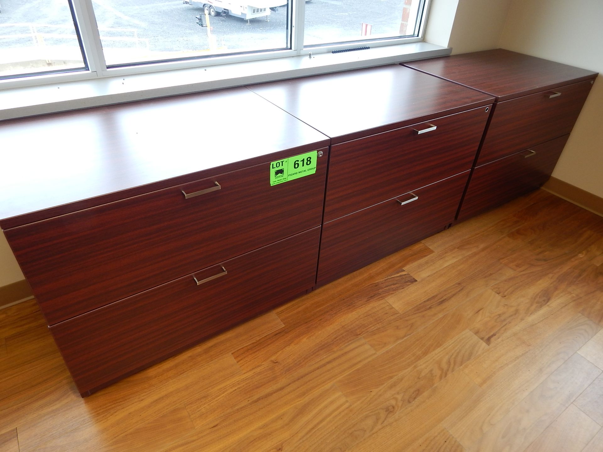 2 DRAWER WOODEN FILE CABINETS