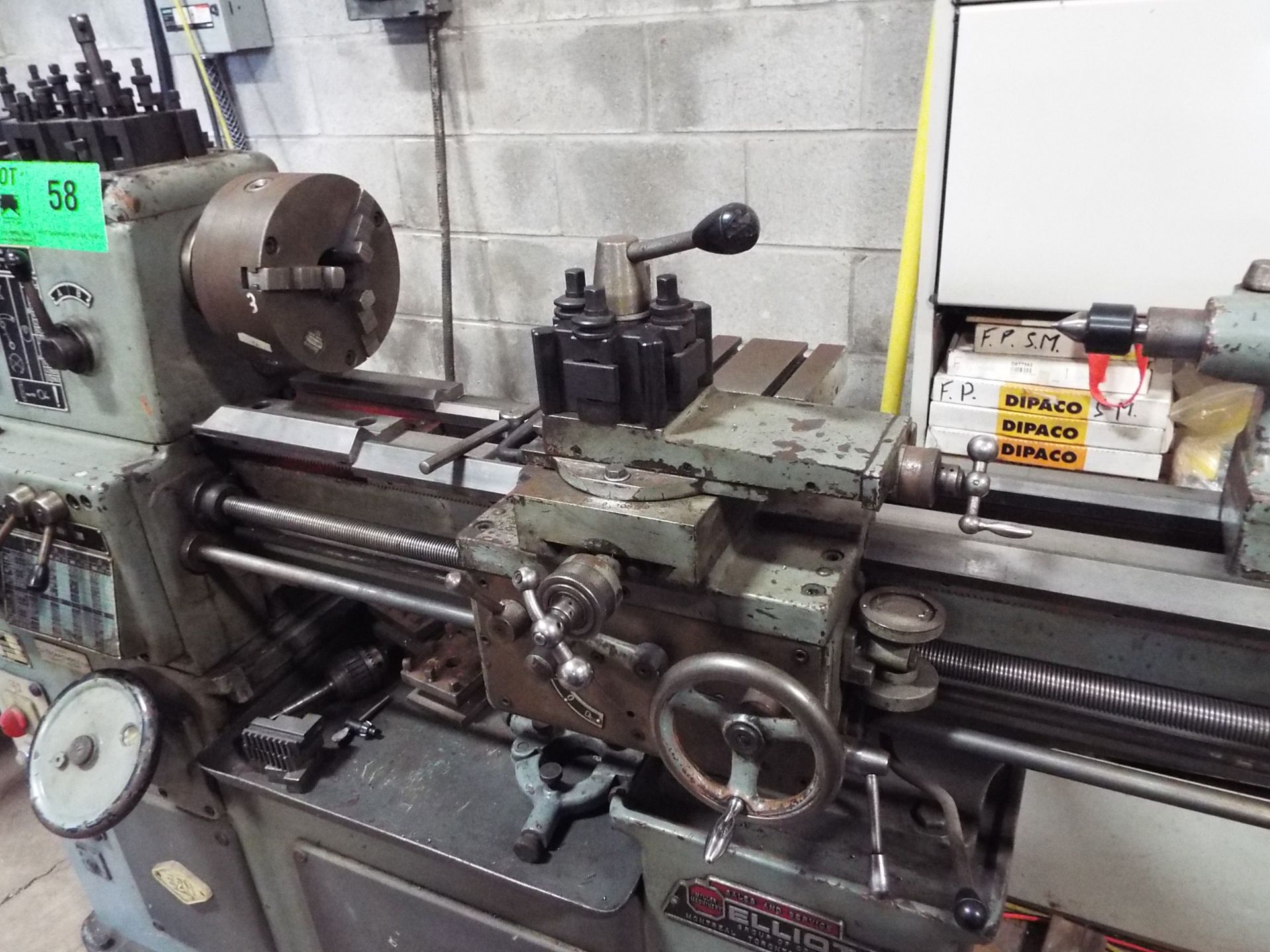 KART E2N-750 Toolroom lathe with 12" swing, 30" centers, 46-2160 rpm, inch/metric threading, 8" - Image 3 of 4