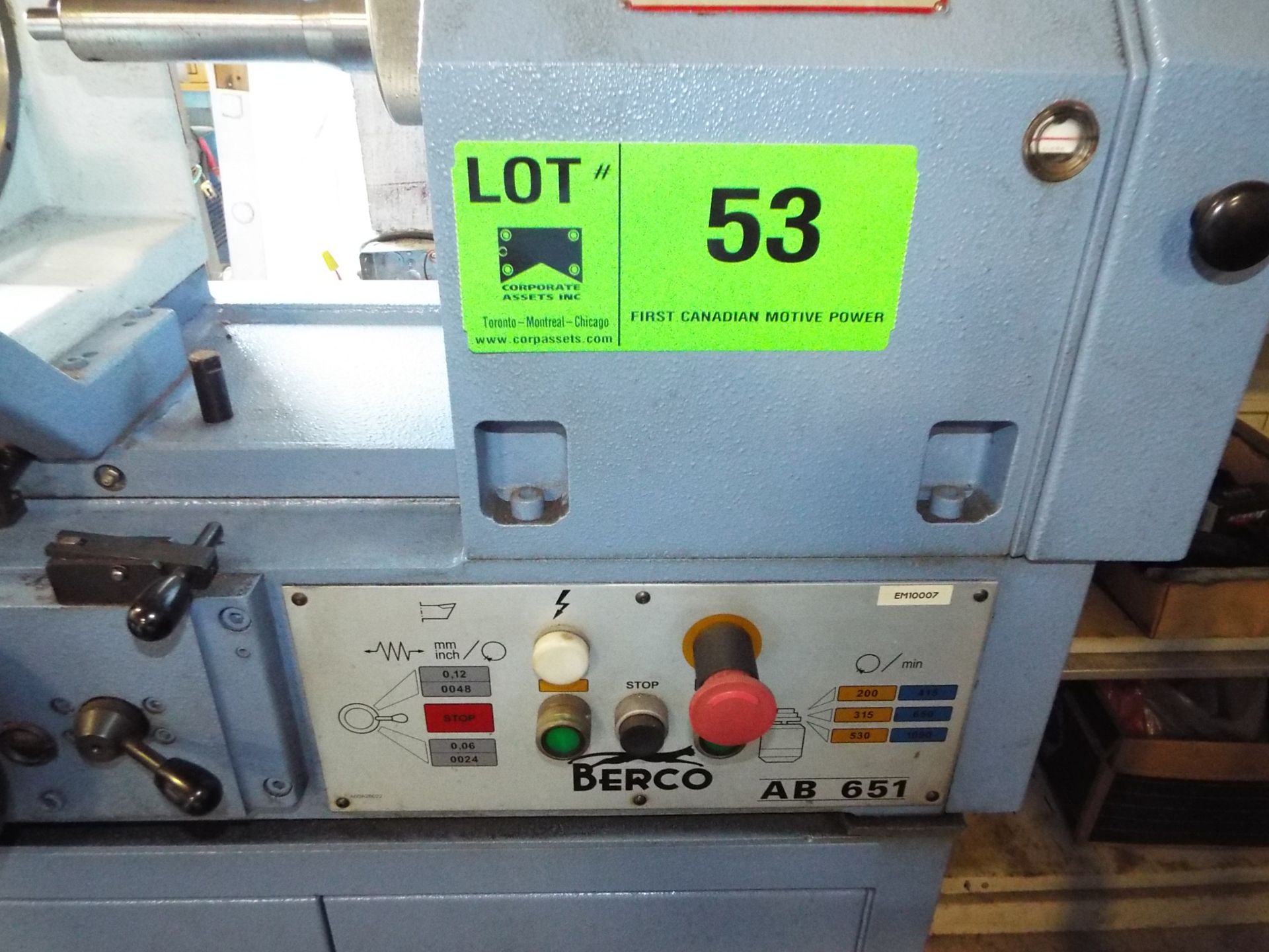 BERCO AB-651 Con-rod boring machine with .511"- 5.905" boring range, 14.173" table travel, 200- - Image 2 of 3