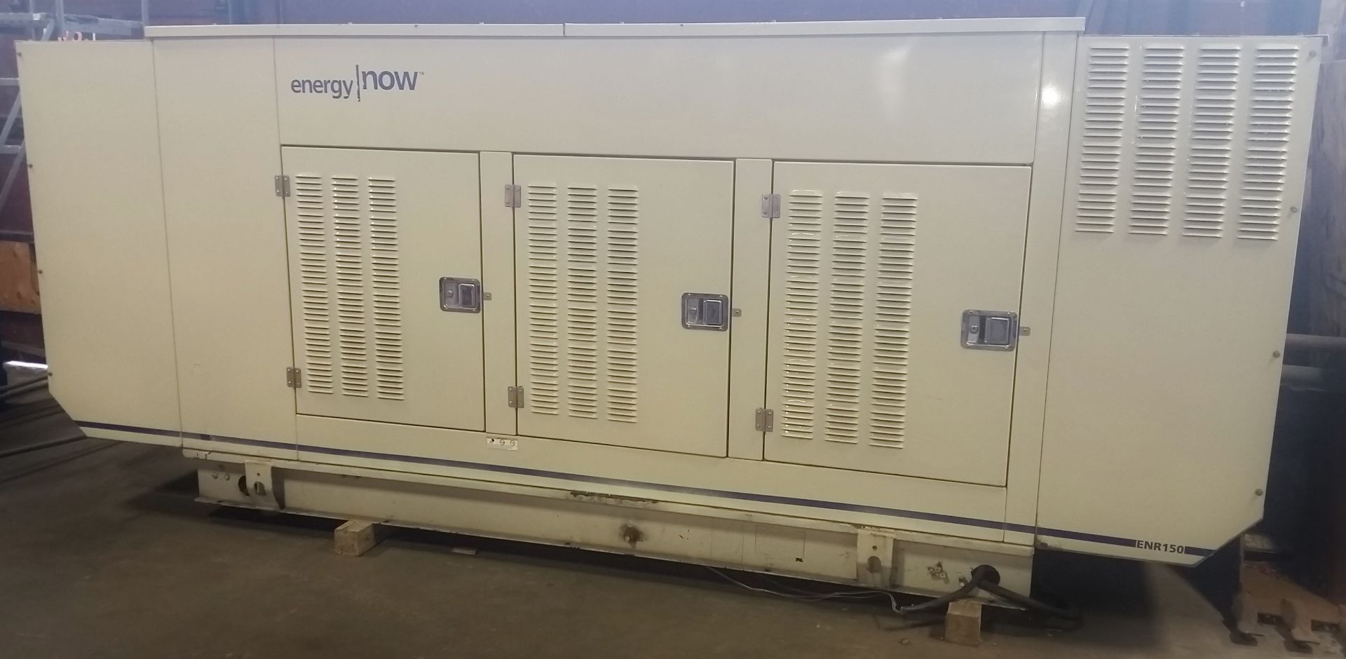 ENERGY NOW (2004) ENR-150 150KW BACKUP GENERATOR WITH APPROX. 120 HOURS, MITSUBISHI 0D5703 7.5L