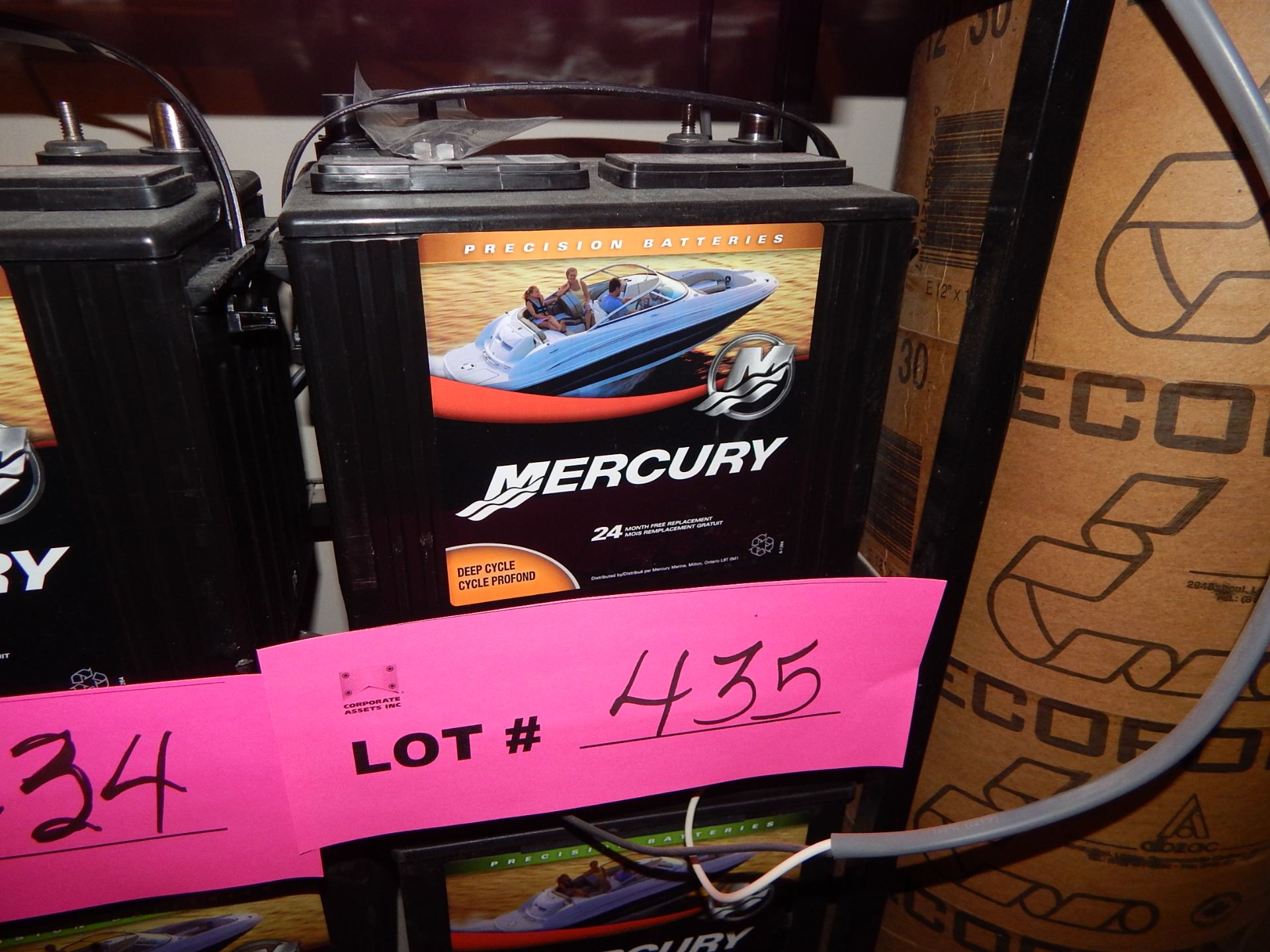 MERCURY 24RV-150 BATTERIE DE CYCLE PROFOND DE 615 CA RENDEMENT - EN ETAT NEUF / MERCURY 24RV-150