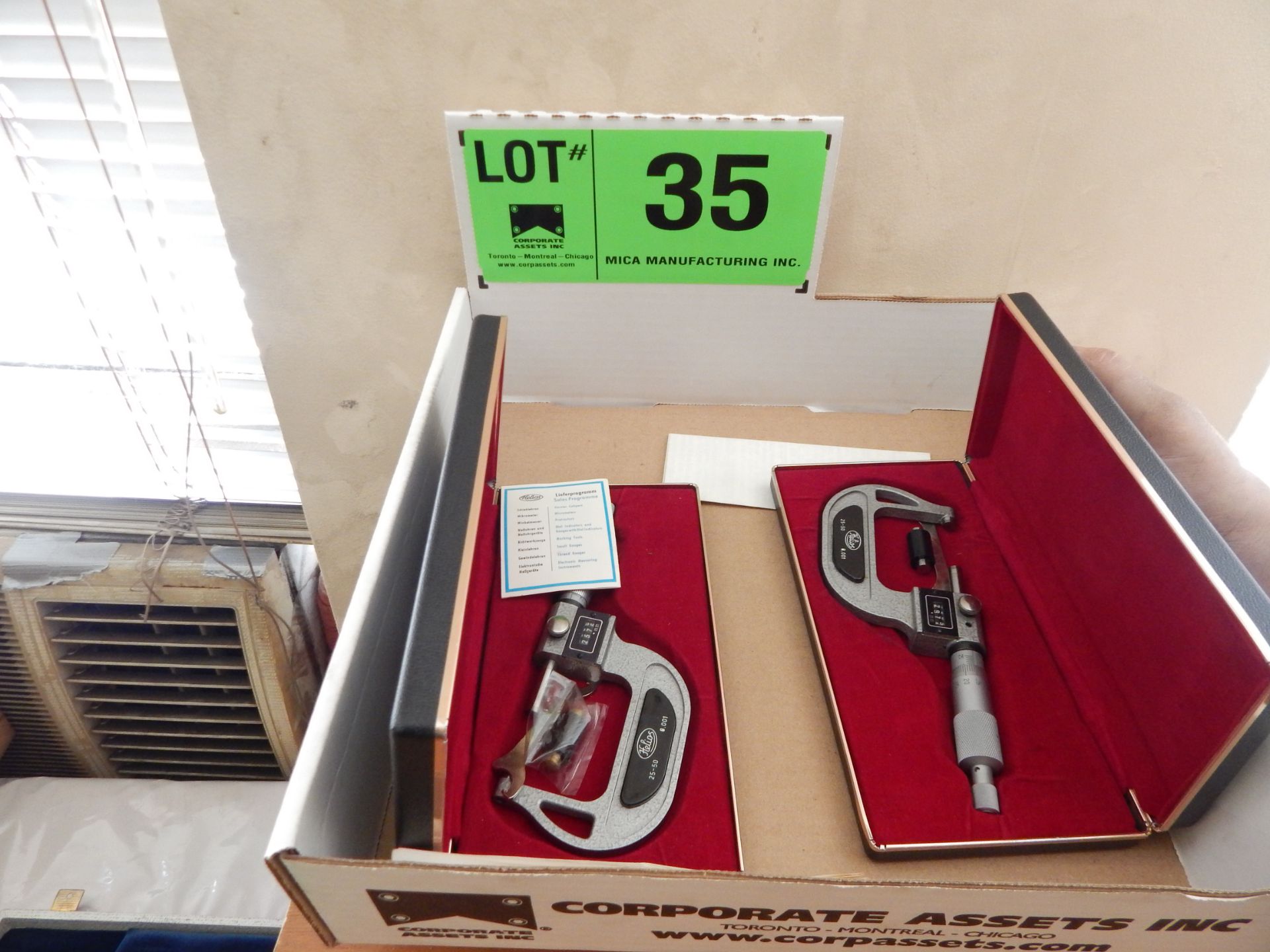 LOT/ 25-50MM OUTSIDE MICROMETERS