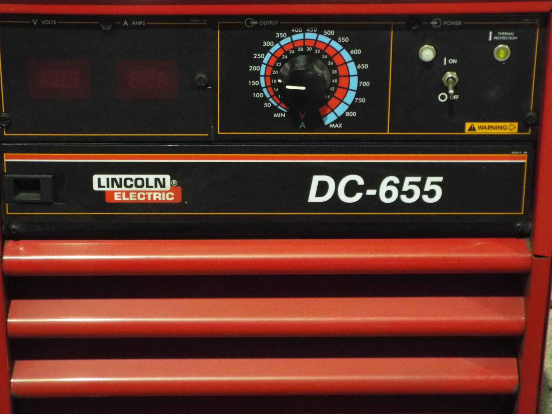 LINCOLN IDEALARC DC-655 DIGITAL ARC WELDING POWER SOURCE S/N: U1080212600 - Image 2 of 2