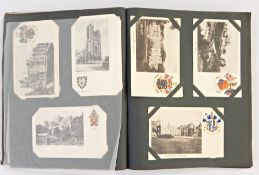 An album of 68 heraldic postcards