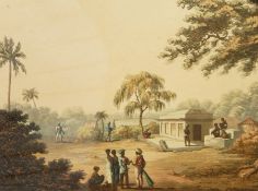 Coloured engravings
"A View on the Road at Strupermador" "sold and published June 4th 1804 by