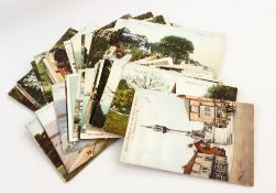 73 postcards of the Isle of Wight to include rural and beach scenes