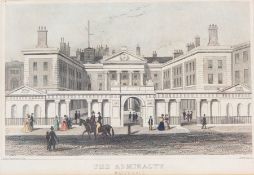 Handcoloured engraving "The Admiralty,