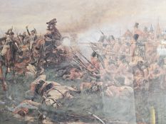 Print of Royal Glosters in battle,