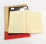 WWII diary of sailor aboard HMS Vivian relating and referring to HMS Loyal together with scrapbook