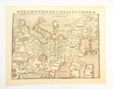 First map of the continent of Europe (Munster, Sebastian), un-coloured, double-page,