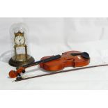 Two 20th century dolls, "Skylark" band violin, made in china,