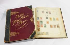 2 "Illustrated Postage stamp Albums by Richard Senf" each with various world wide stamps (2)