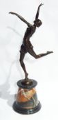 Bronze Art Deco style figure after B.