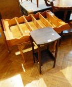 A walnut veneer rectangular top coffee table with wavy edge,