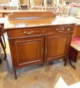 A Georgian style mahogany dining room cupboard,