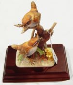 Teviotdale Craft Design Company, Hawick, Scotland model of two field mice among lillies,