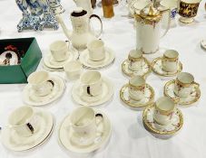 Part coffee service, Nippon including five cups and saucers and a coffee jug,