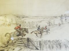 Tom Carr (1909-1999)
Pair of soft ground limited edition etchings of hunting scenes entitled in